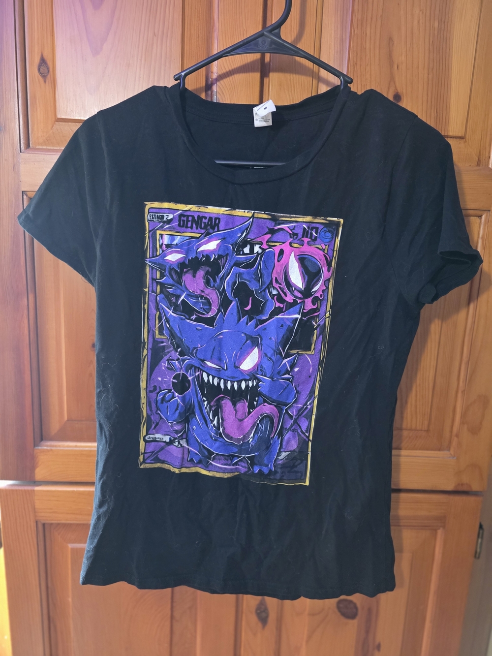 Gengar pokemon Graphic Short Sleeve Tee - Black/Purple